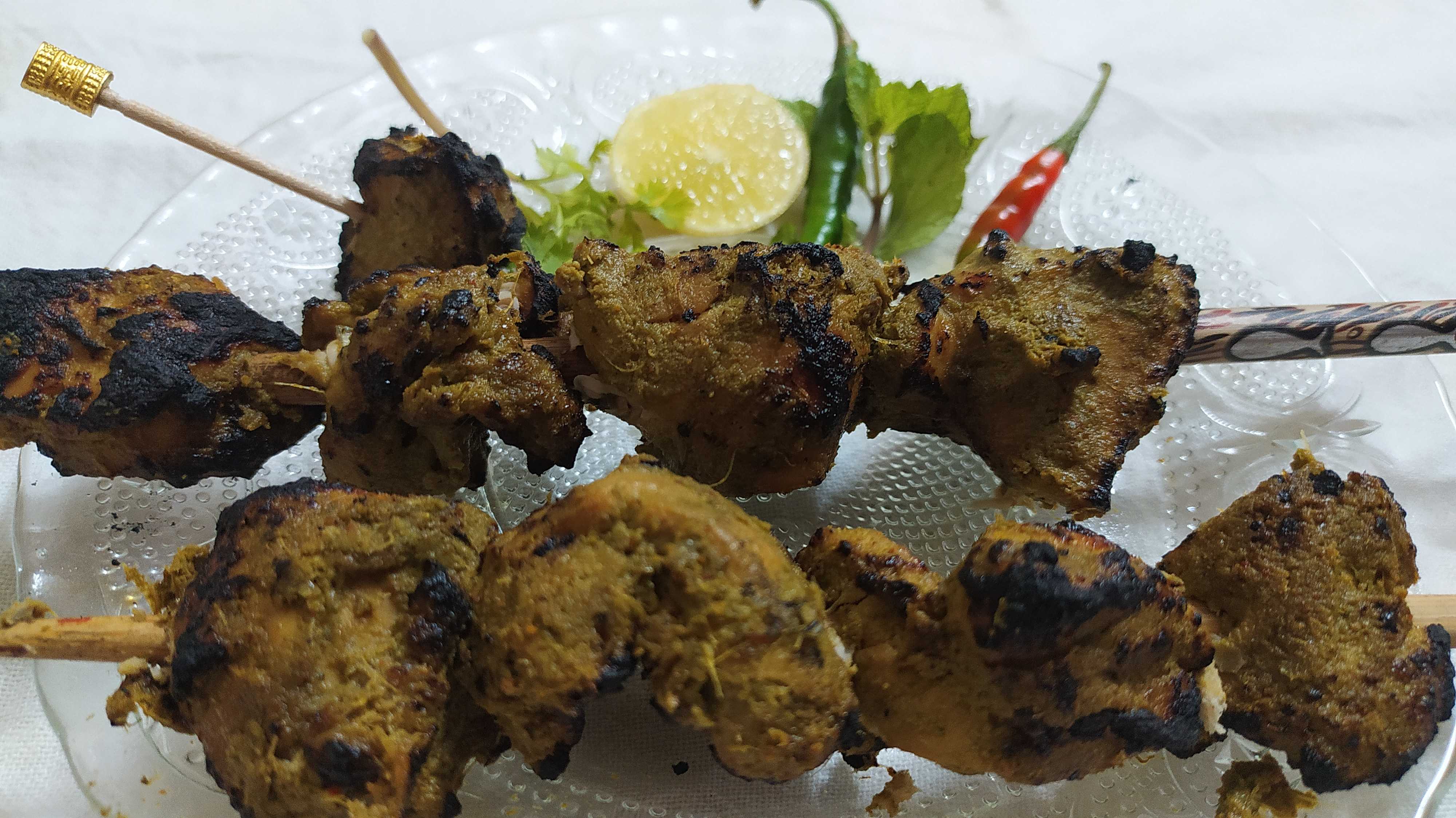 Hariyali Chicken Kabab / Green Chicken Tikka