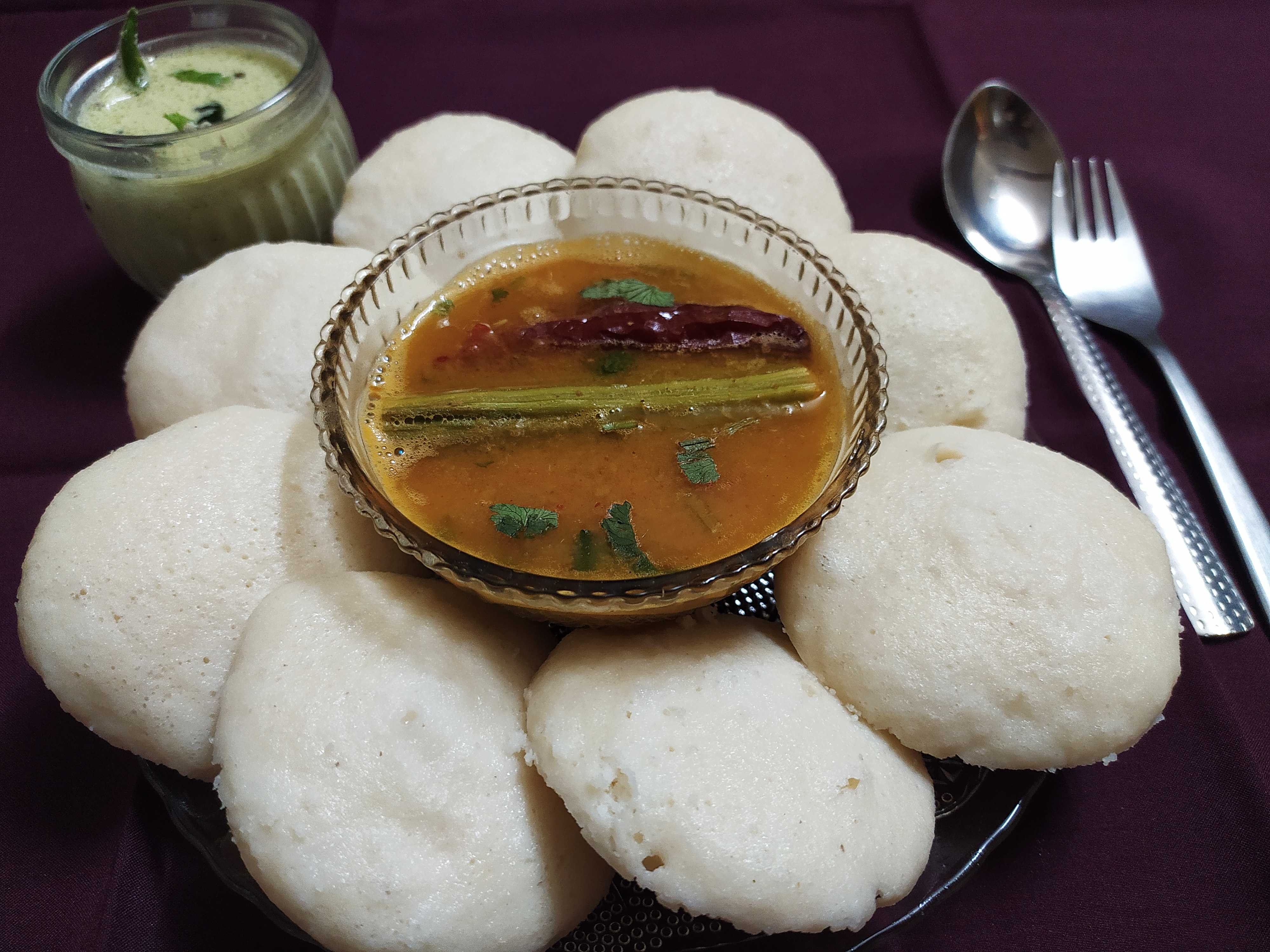 Idli Sambar Chutney